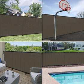 Windscreen4less easy-install privacy screen with zip ties.