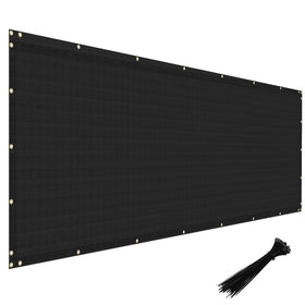 Windscreen4less privacy screen 4ft-by-50ft demonstrates durable yard privacy and simple installation.