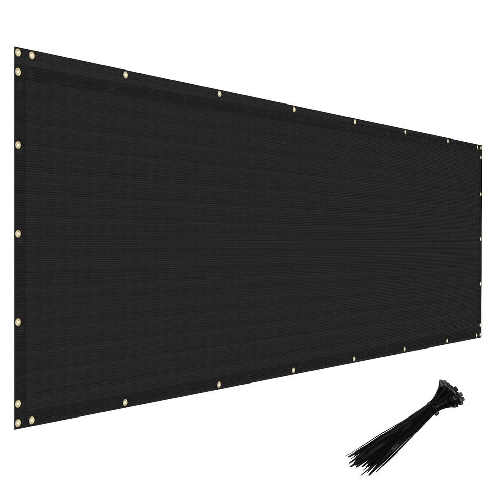 Windscreen4less privacy screen 4ft-by-50ft demonstrates durable yard privacy and simple installation.
