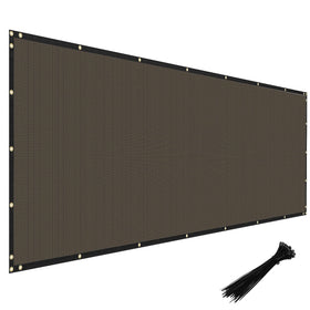Windscreen4less privacy screen 6x50 brown blocks view while keeping air flow.