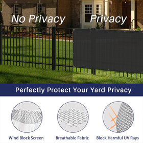 Windscreen4less privacy screen front yard creates private entry and shade