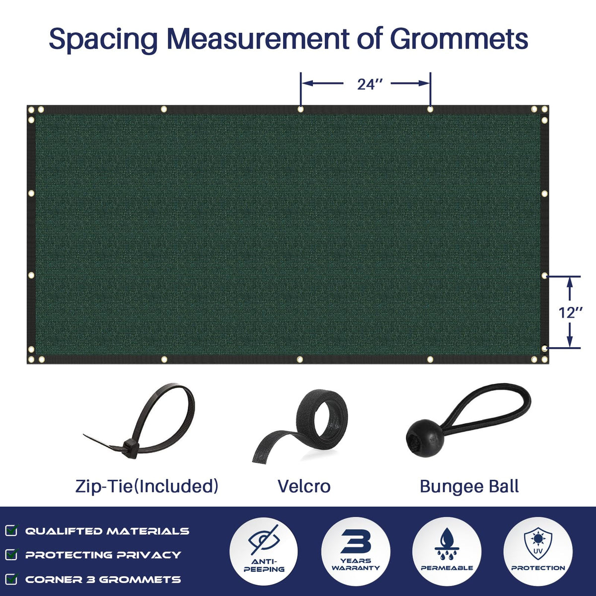 Windscreen4less weather resistant polyethylene fabric stands up to outdoor conditions