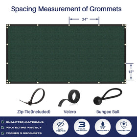 Windscreen4less weather resistant polyethylene fabric stands up to outdoor conditions