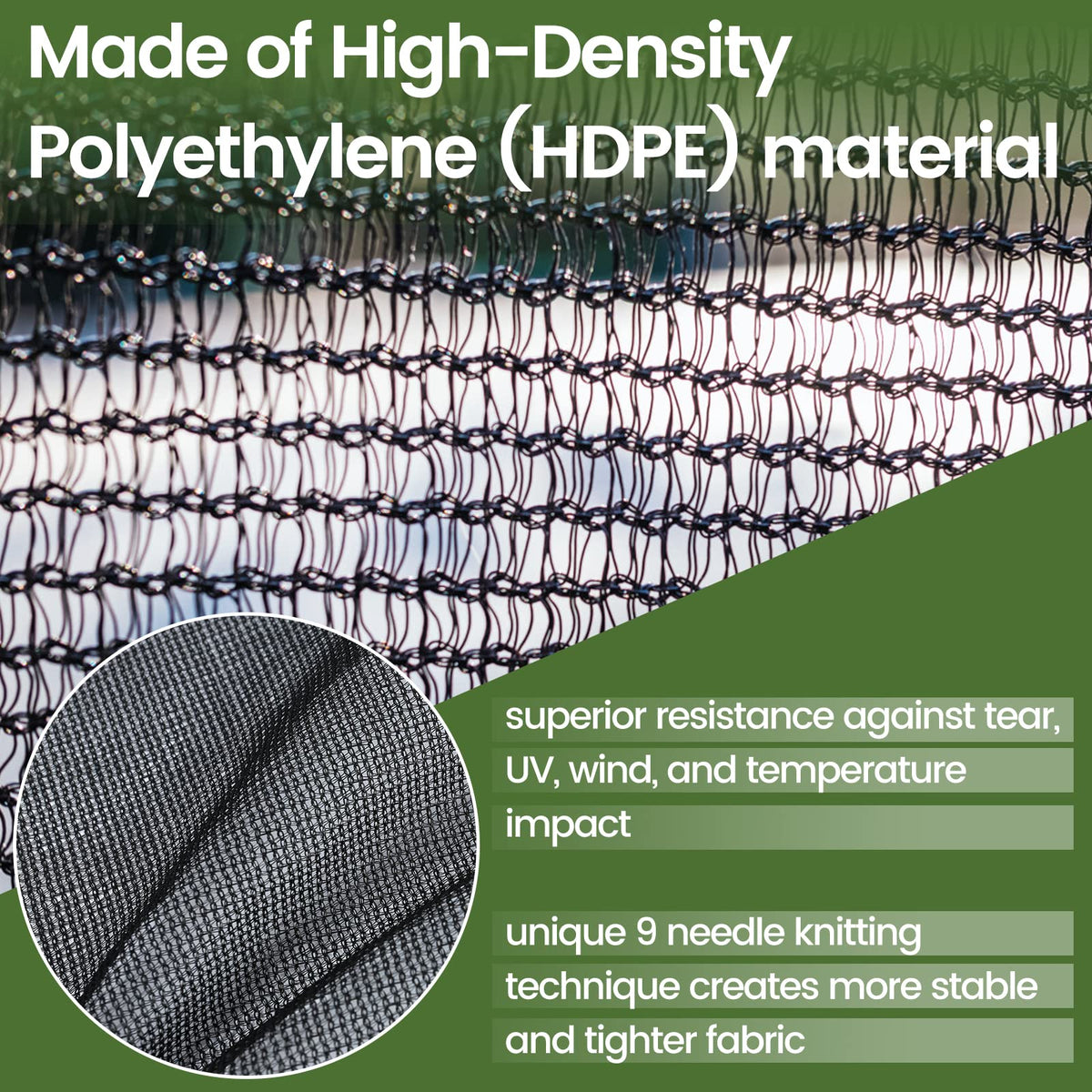 Brass grommets every 20-21 inches on Windscreensupplyco mesh tarp for easy attachment.