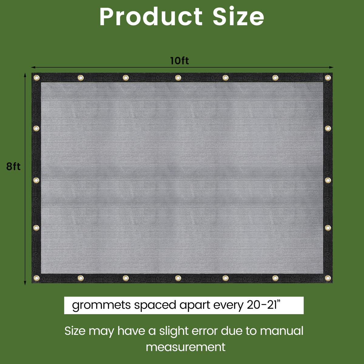 Windscreensupplyco multipurpose shade tarp suitable for greenhouse or garden shade setups.