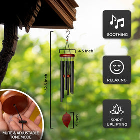 Windsplay sympathy gift wind chime lost loved one delivers comforting memory through soft notes.