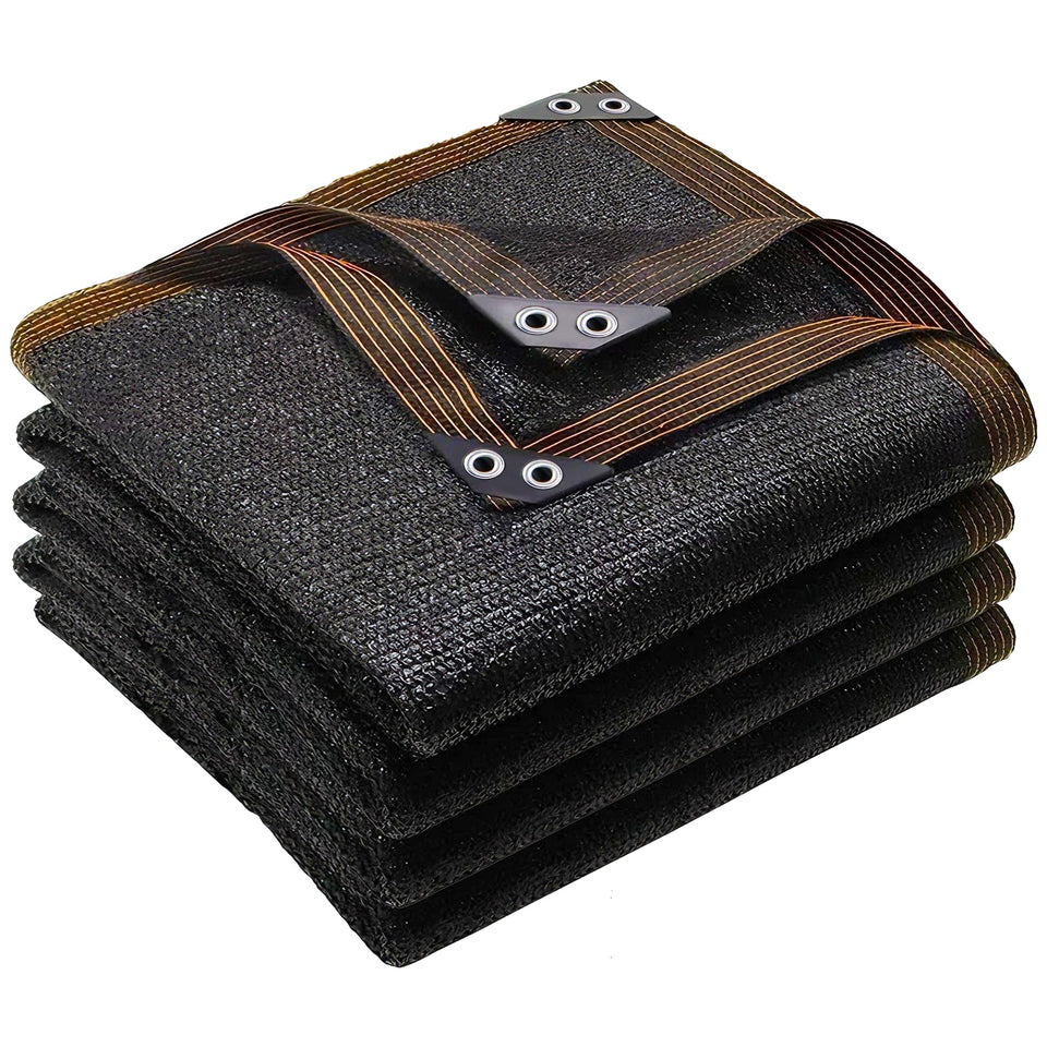 Winemana black shade cloth 50 percent patio setup provides cooling shade and outdoor comfort.