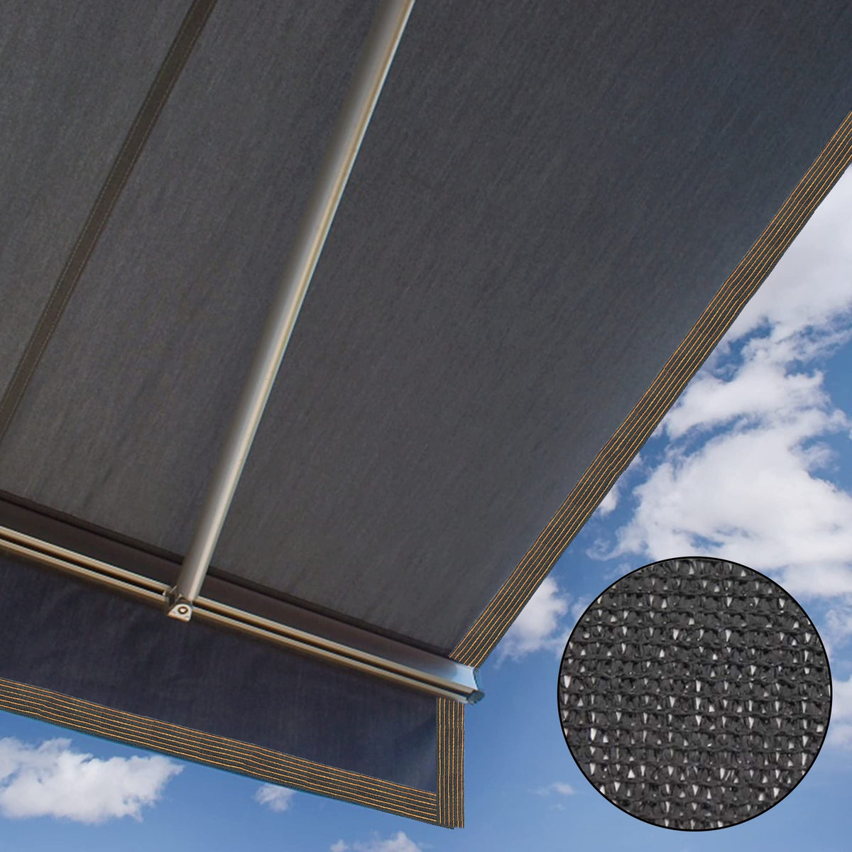 Winemana breathable shade cloth improves airflow while shielding patio or yard plants.