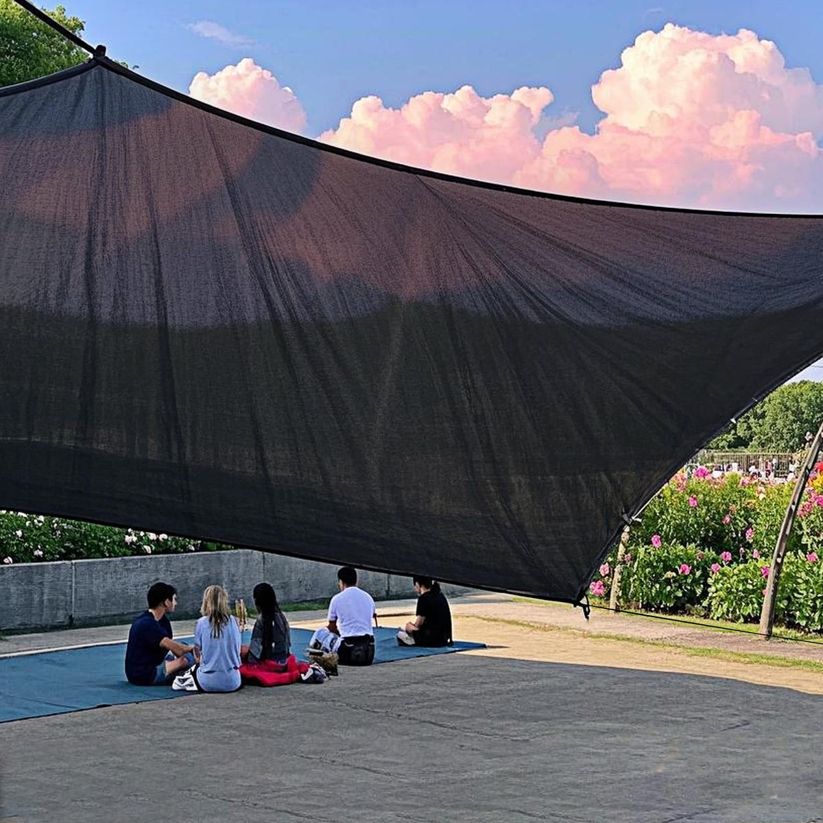 Winemana breathable mesh shade cloth promotes airflow and cooling