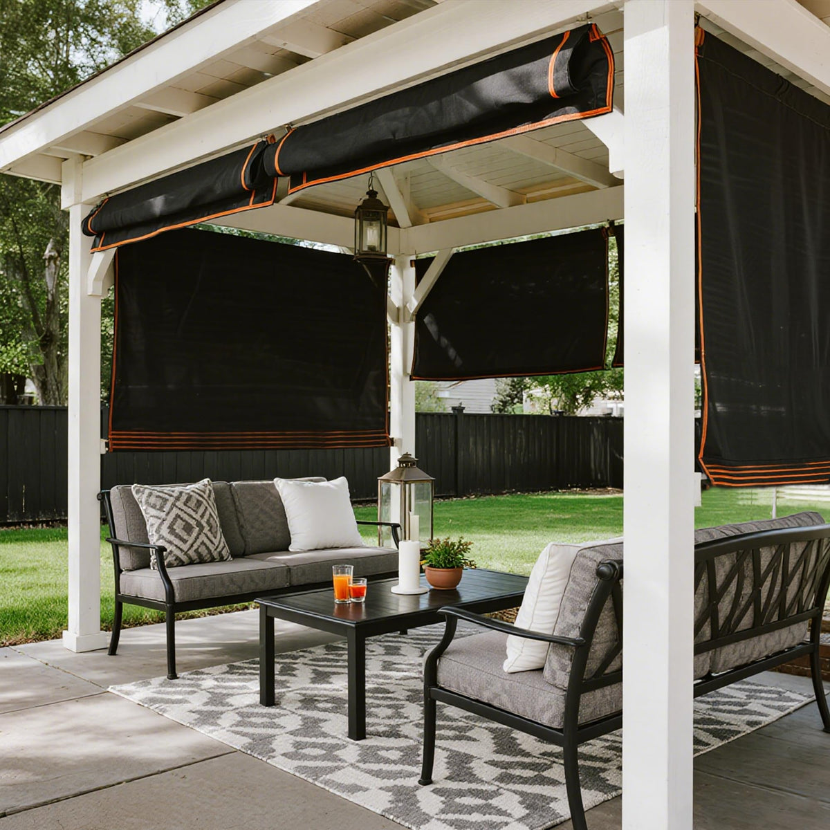 Winemana durable shade cloth featuring edge stitching to prevent unraveling.