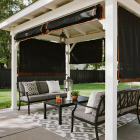 Winemana durable shade cloth featuring edge stitching to prevent unraveling.