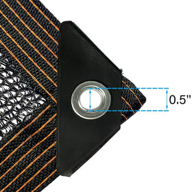 Winemana durable mesh tarp with grommets protects greenhouses and outdoor plants.