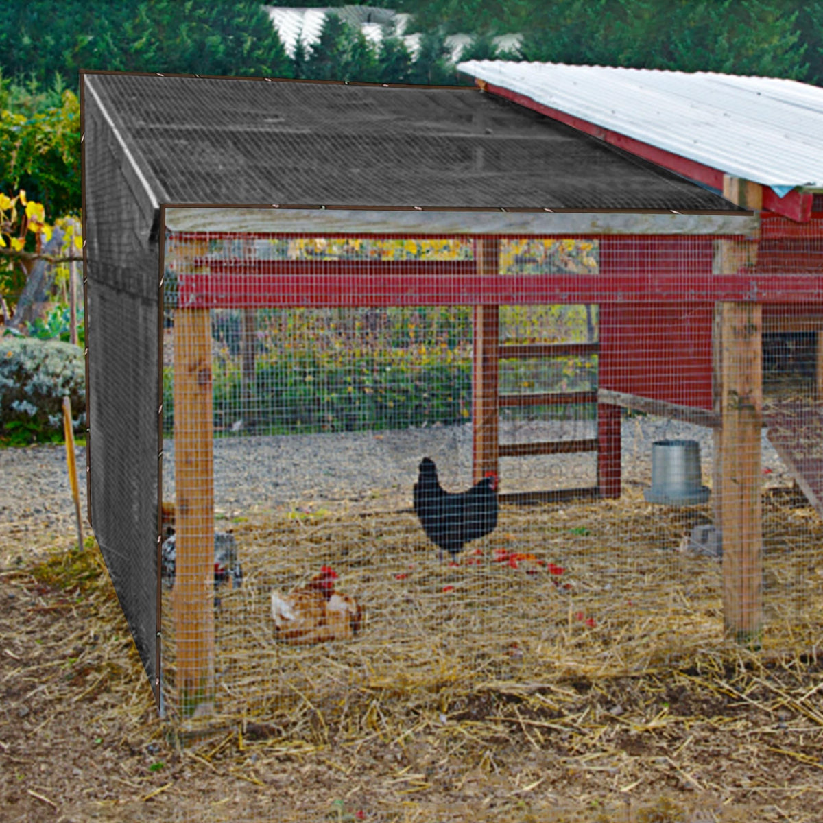 Winemana shade cloth is easy to hang and reposition.