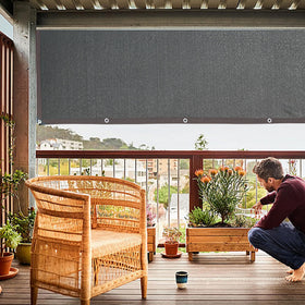 Easy hanging along fences or pergolas creates quick shade coverage.