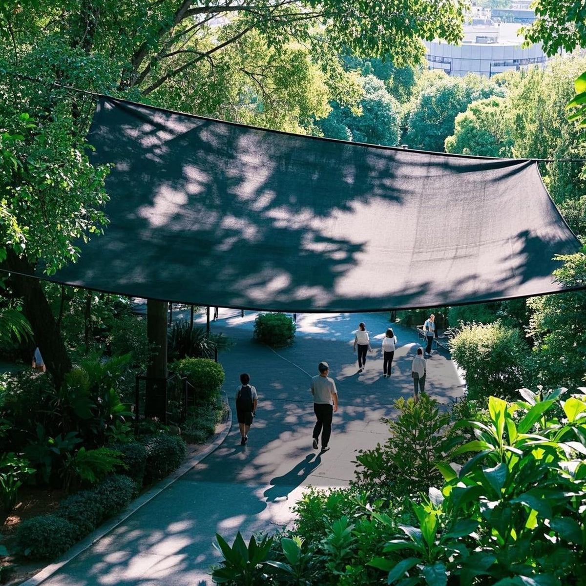 Winemana garden bed shade reduces heat exposure for vegetables