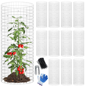 Winemana garden protector cage 12-set shields plants from rabbits and pests.