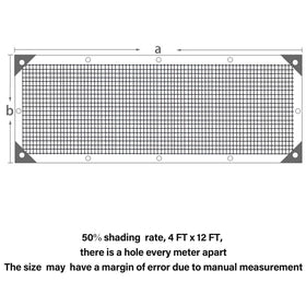 Winemana garden shade panel with grommets for quick, secure hanging over beds.