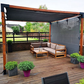 Winemana ideal for greenhouses and patios, creating cooler microclimates.