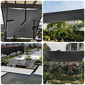 Winemana hoop barn shade cloth shielding livestock spaces from sun and wind