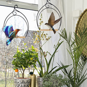 Winemana hummingbird swing makes a thoughtful nature gift.