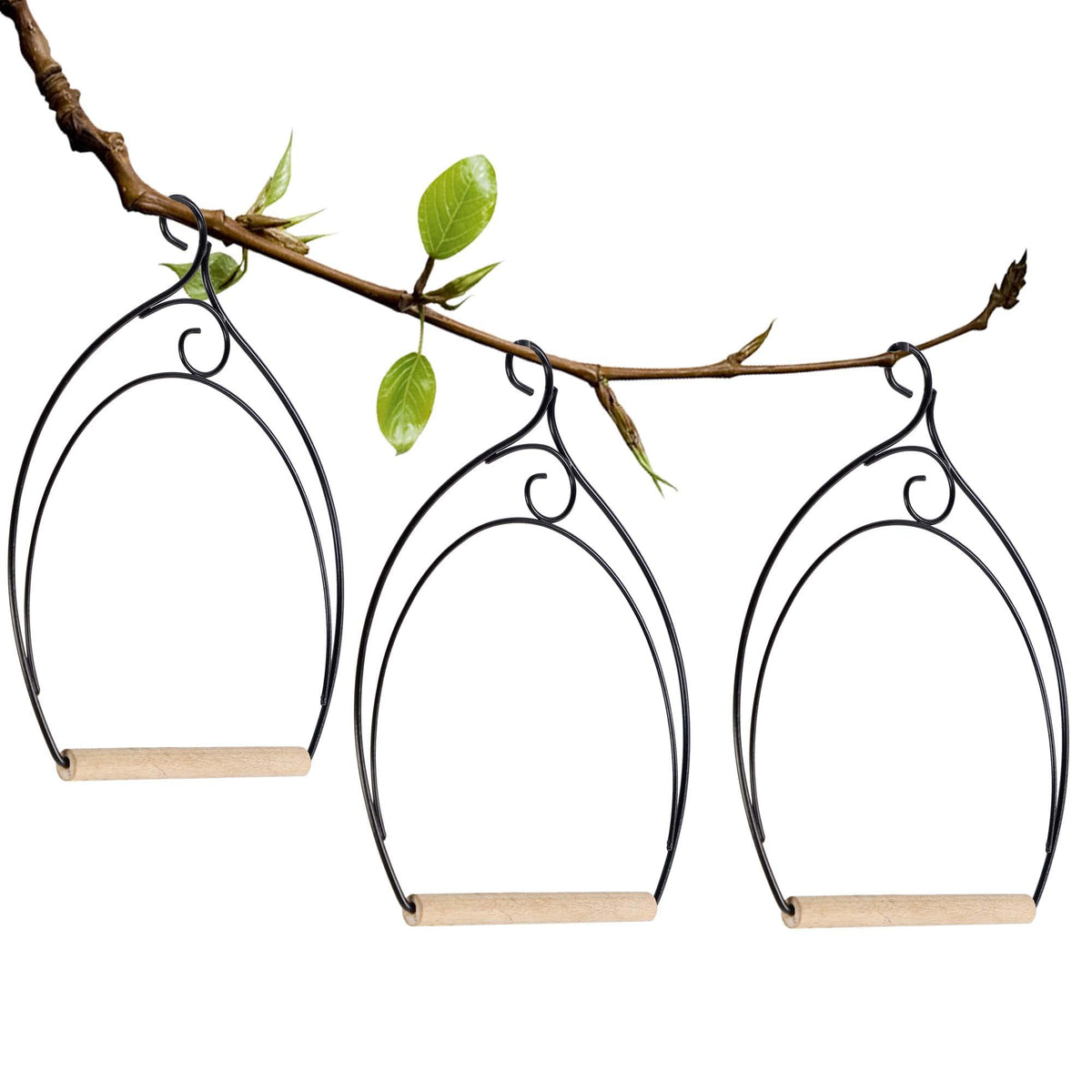 Winemana hummingbird swing wooden dowel provides natural perching for birds.