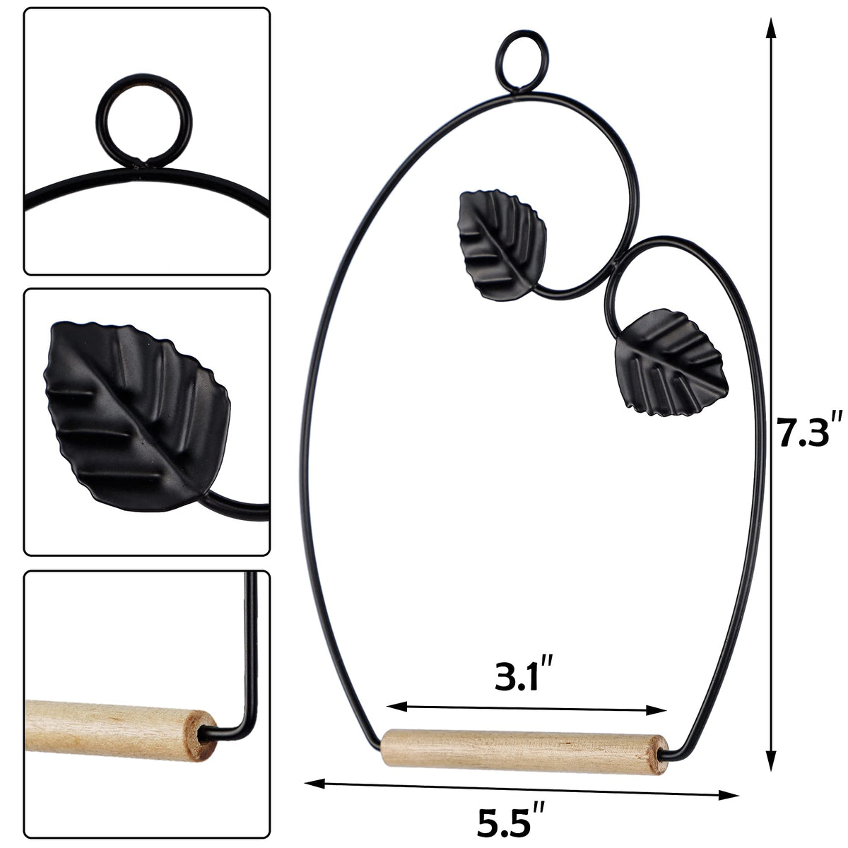 Winemana hummingbird swings ceiling or branch hook for versatile mounting