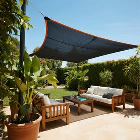 Winemana lock-stitch edge reinforcement prevents unraveling for long-lasting shade.