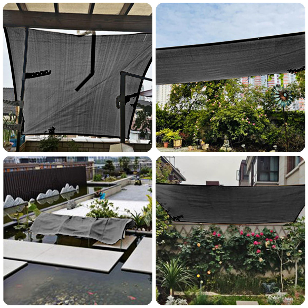 Winemana versatile shade cloth fits plants, poultry, pools.