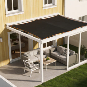 Winemana outdoor privacy screen offering shade and light diffusion.