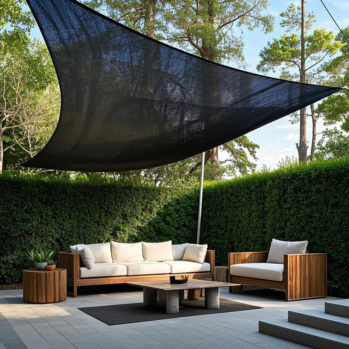 Winemana patio shade cloth creates comfortable outdoor spaces