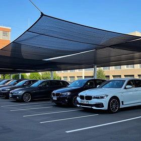 Winemana patio shade cover creates cooler outdoor seating area