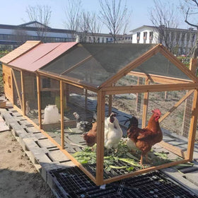 Breathable fabric stays airy while blocking excess sunlight for people and plants.