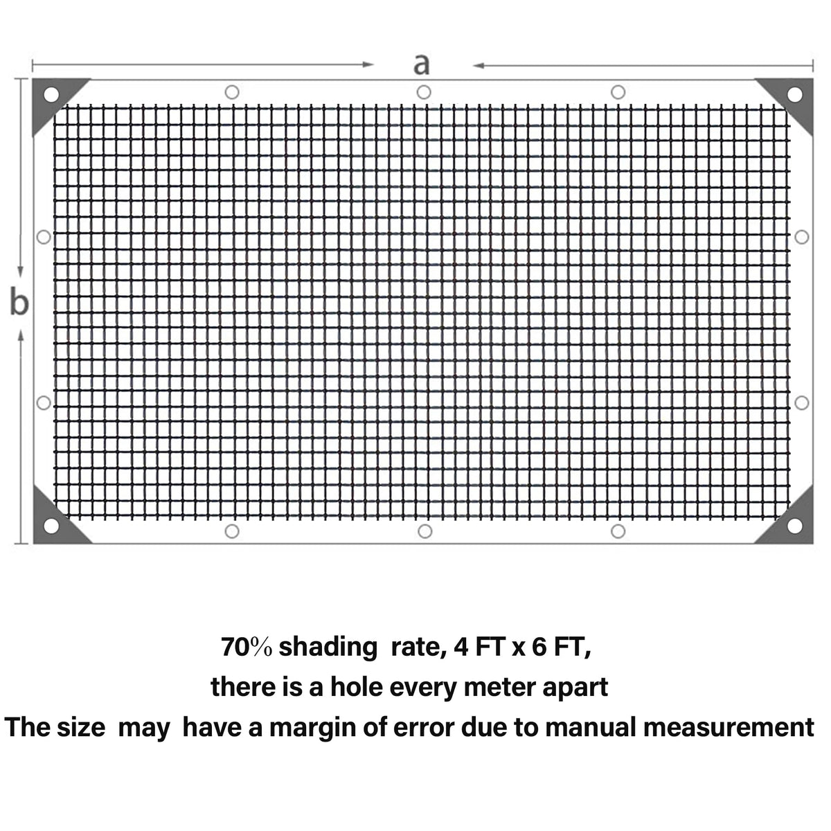 Winemana shade cloth with 40-inch grommet spacing eases quick setup.