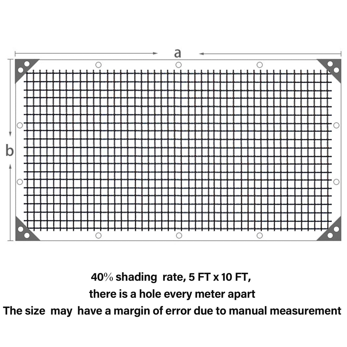 Winemana shade cloth with reinforced grommets along edges for secure installation.
