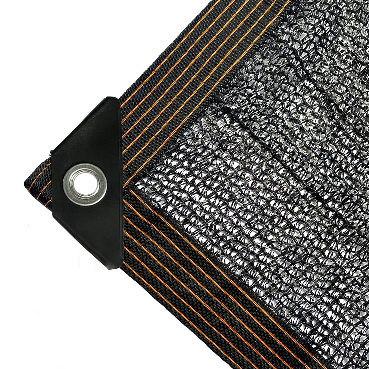 Winemana shade cloth with grommets along reinforced edges for easy hanging.
