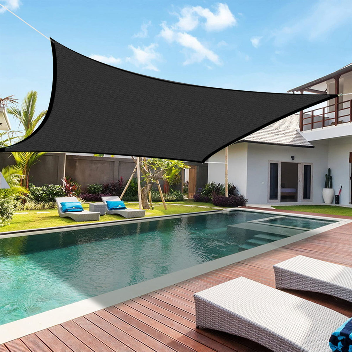 Winemana shade cloth in kennel setup shields pets from hot sun.