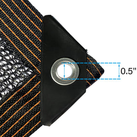 Winemana shade cloth with taped edge and reinforced corners for longevity