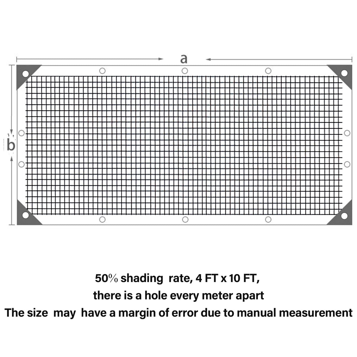 Winemana shade cloth with grommets ready for easy hanging in a garden.