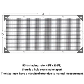 Winemana shade cloth with grommets ready for easy hanging in a garden.