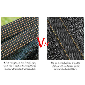 Winemana shade cloth with a taped edge for enhanced durability and longevity.