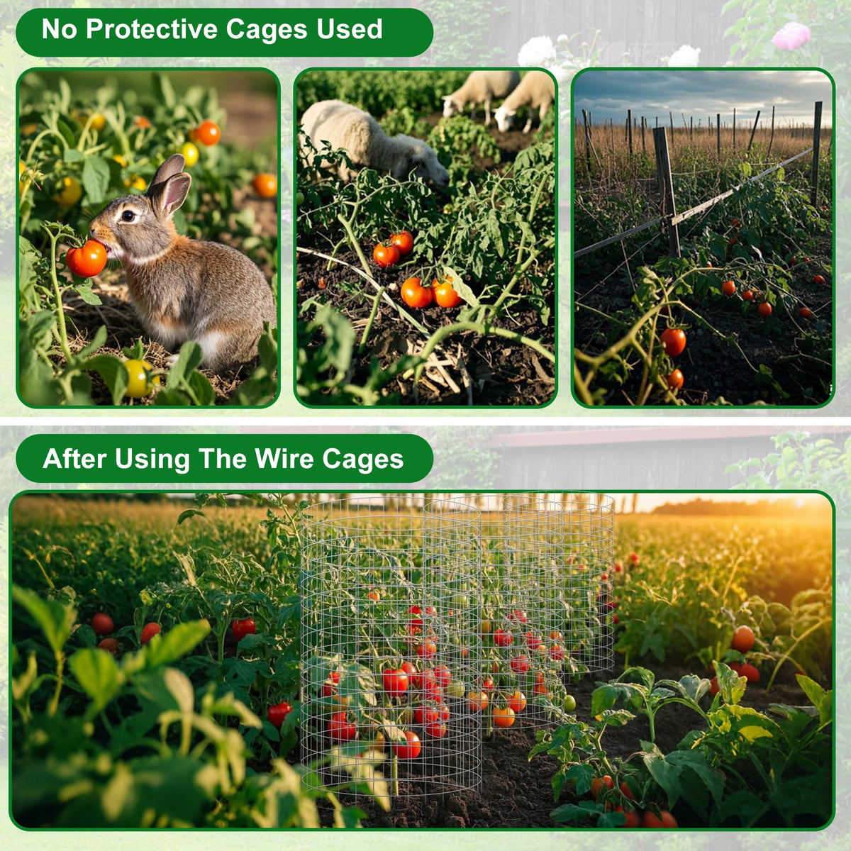 Winemana galvanized wire panels provide durable, long-lasting garden protection.