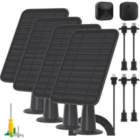 WININMETA 5W solar panel for Blink Outdoor on-wall installation for steady power.