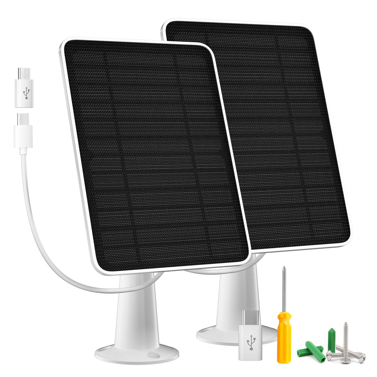WININMETA Arlo Essential 2K Outdoor panel mounted on wall for steady power