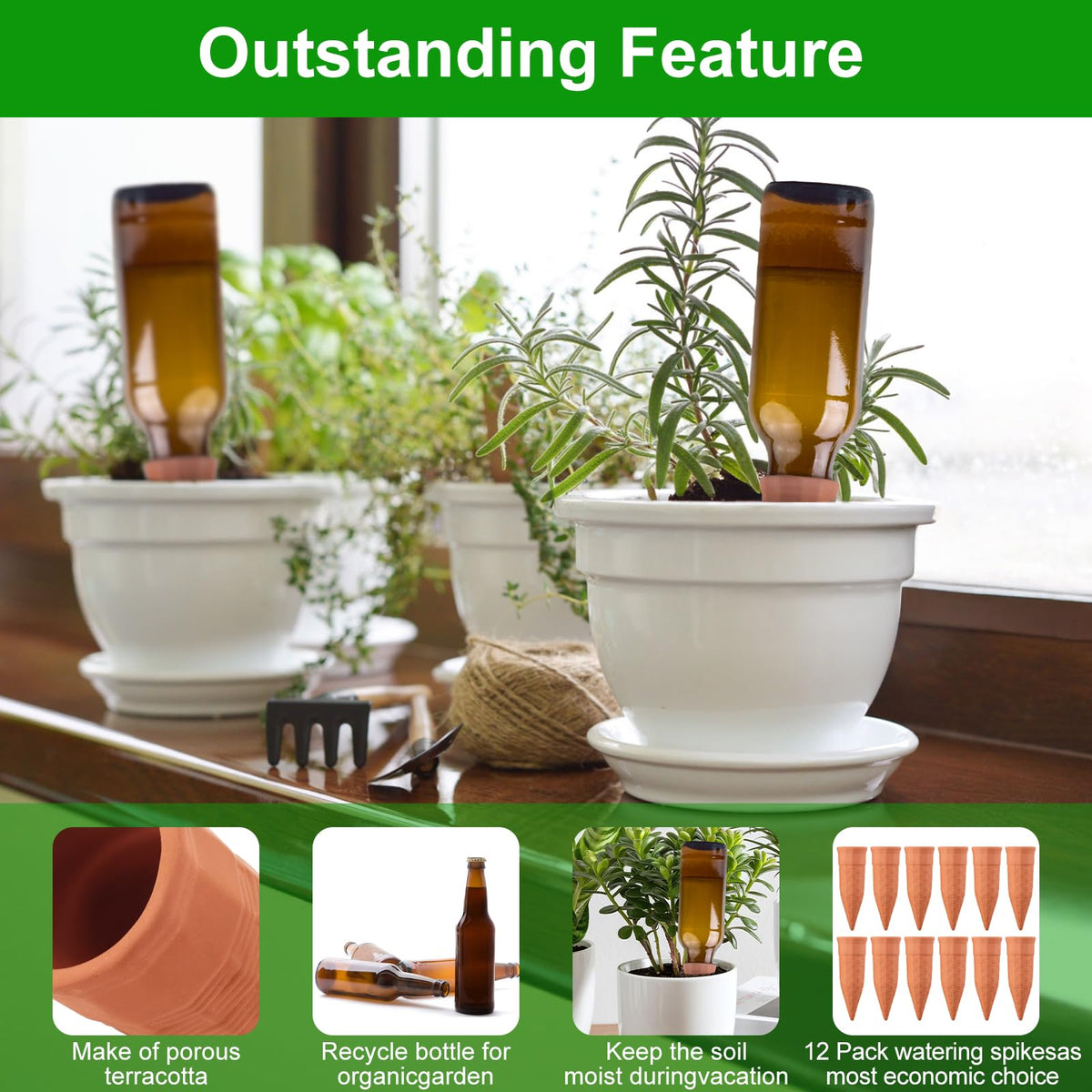 WinJiaYao eco-friendly gardening option reduces waste by reusing bottles.