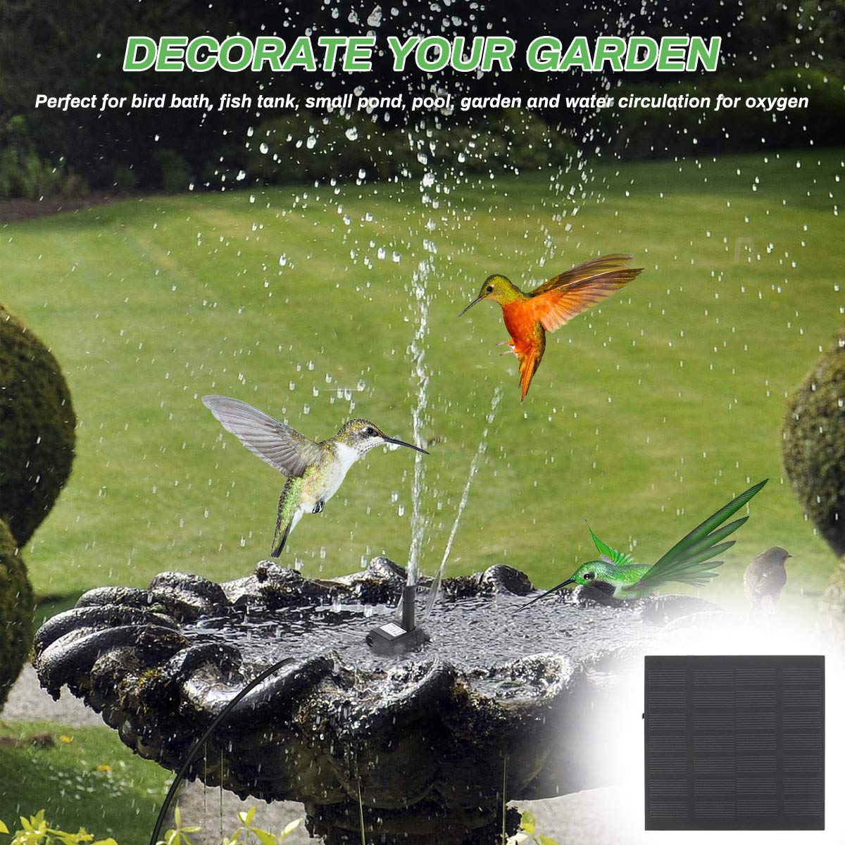 Winkeyes with four sprinkler heads offers versatile water patterns.