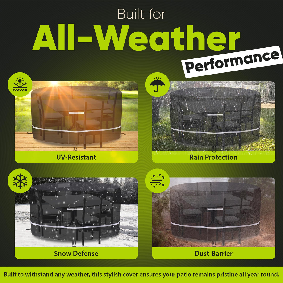 Winnerz Only ventilation system reduces condensation for a drier setup under the cover.