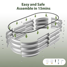 Winpull classic silver finish complements outdoor spaces with sturdy garden support.