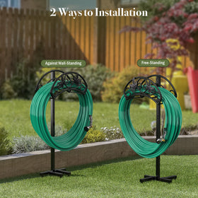Winpull outdoor hose hanger with four anchors for stability.