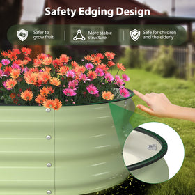 Winpull raised bed with 12-inch depth enables deep-root vegetables.
