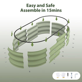 Winpull 15-minute assembly plan with gloves and screwdriver included.